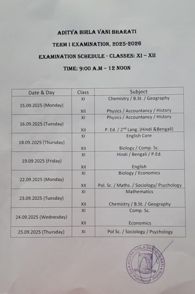 Exam Routine